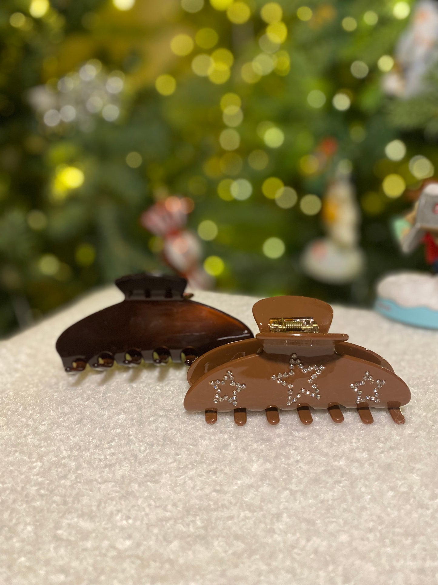 Cafe Brown Claw Clips