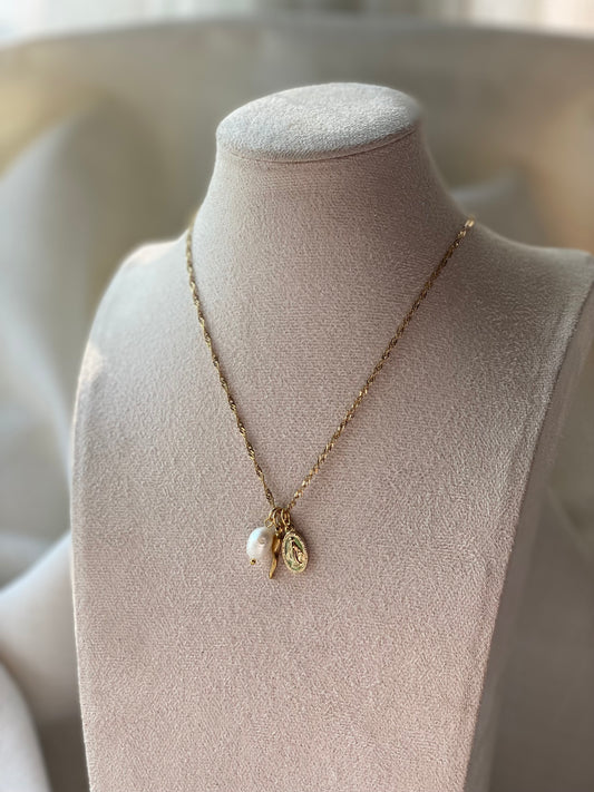 Perla Madonna Necklace