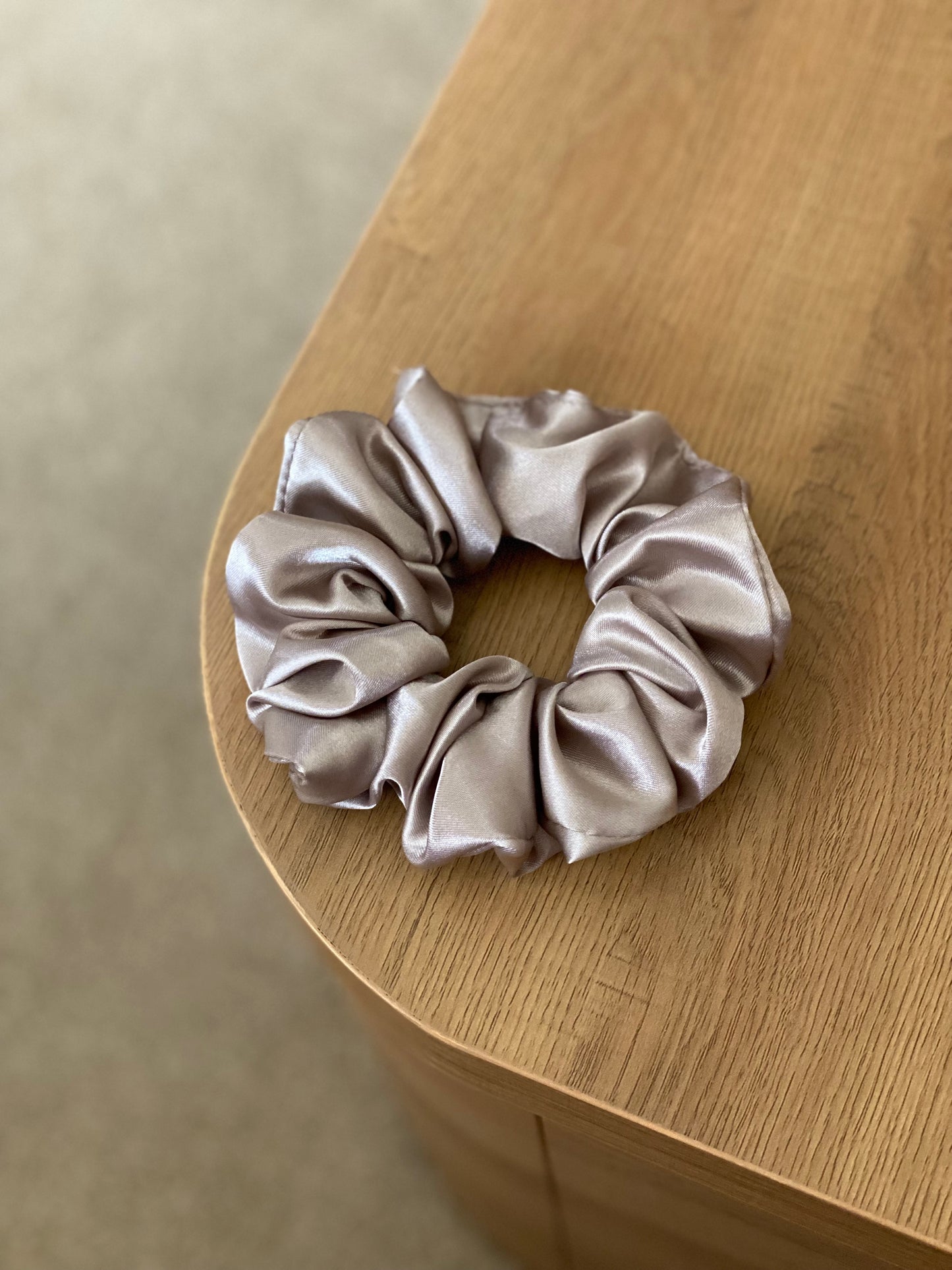 Cappuccino Satin Scrunchie