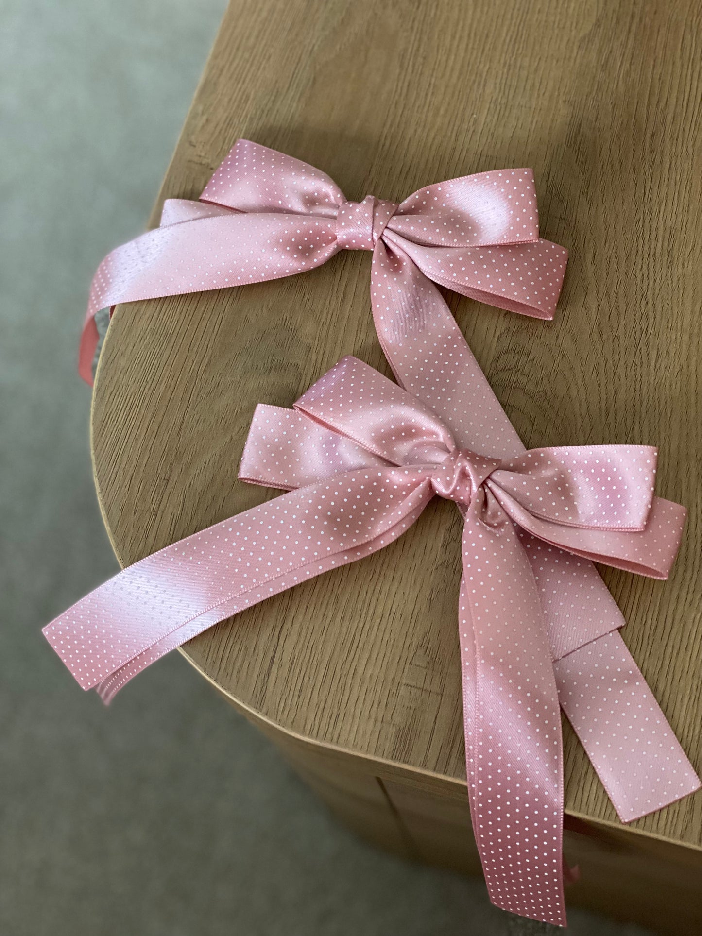 Polka Dot Satin Bows