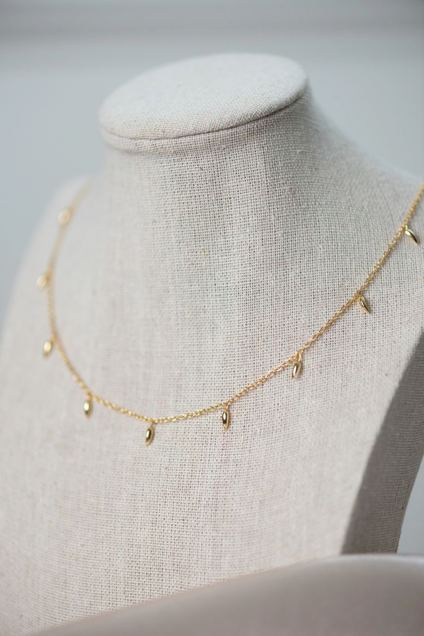 Gold Petal Necklace