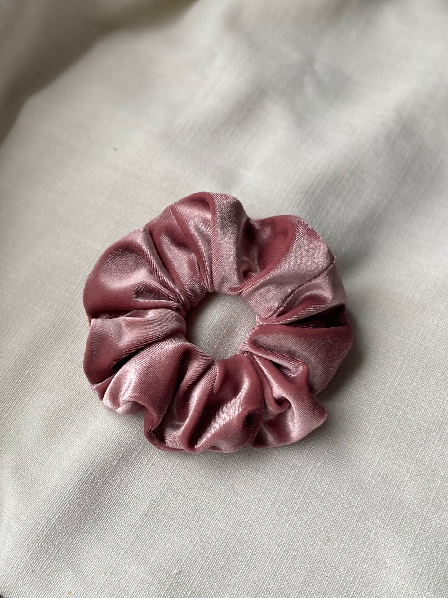 Blush Velvet Scrunchie