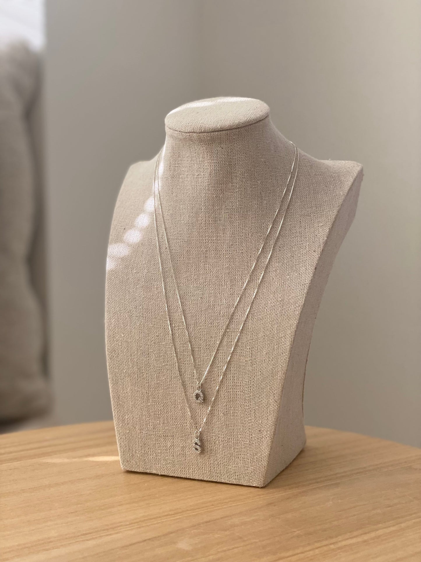 Silver Charm Necklace 16 inch