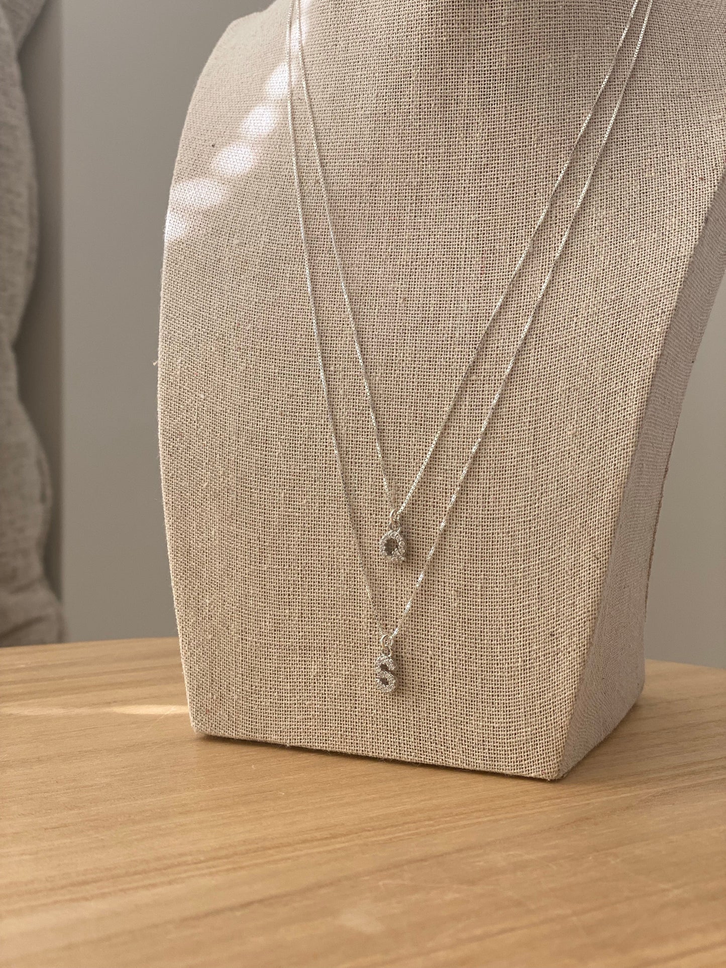 Silver Charm Necklace 16 inch