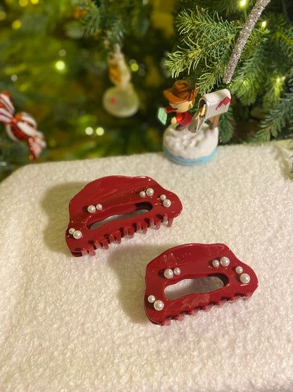 Holiday Pearl Hair Claw