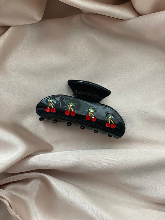 Black Cherry Claw Clip