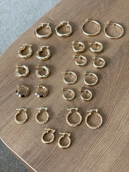 NEW! Gold Fill Hoop Earrings