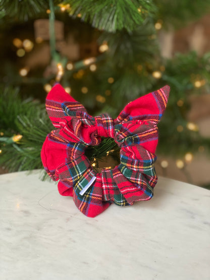 Flannel Bow Scrunchie