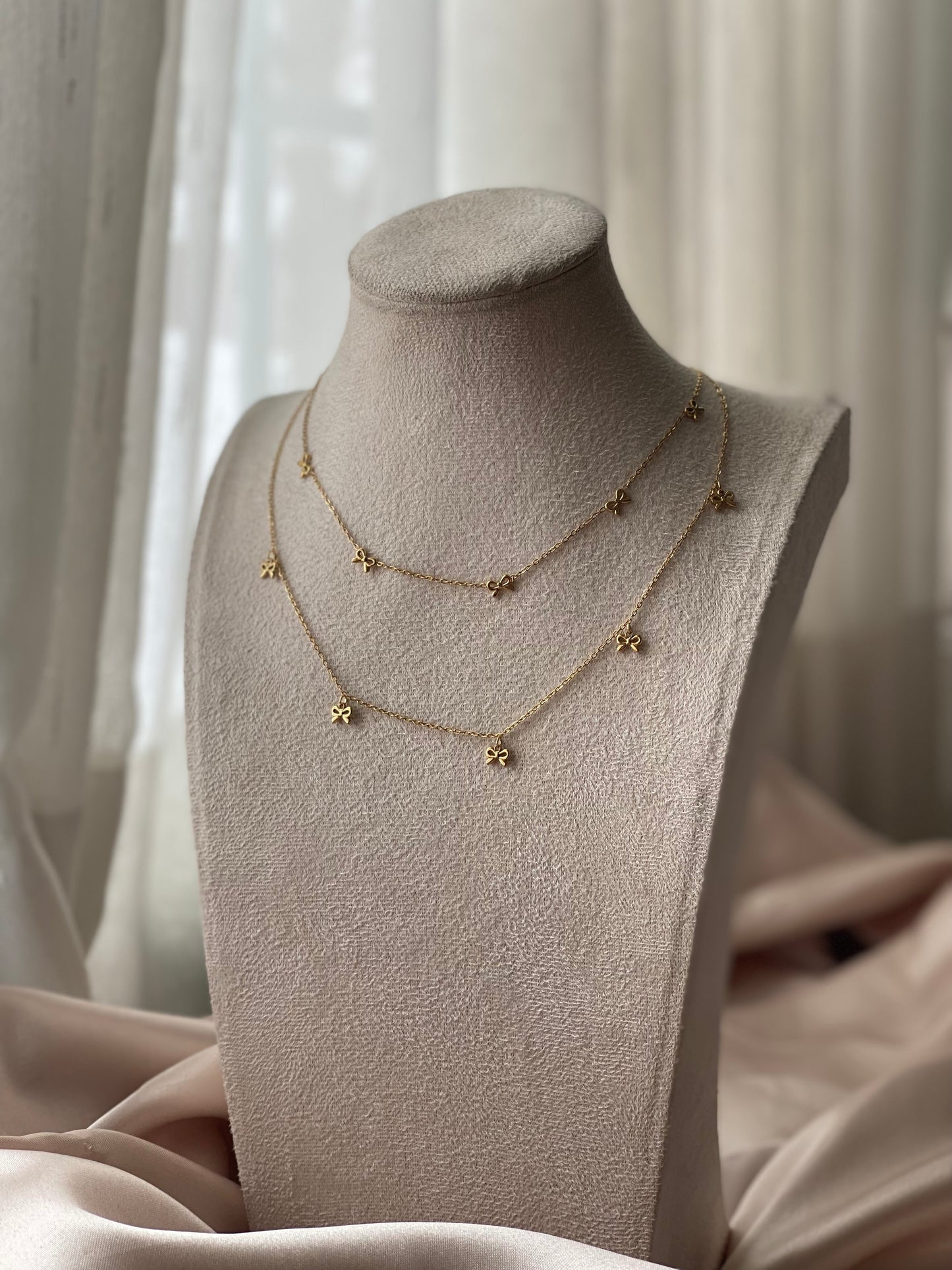 Tied Up With a Bow Necklace