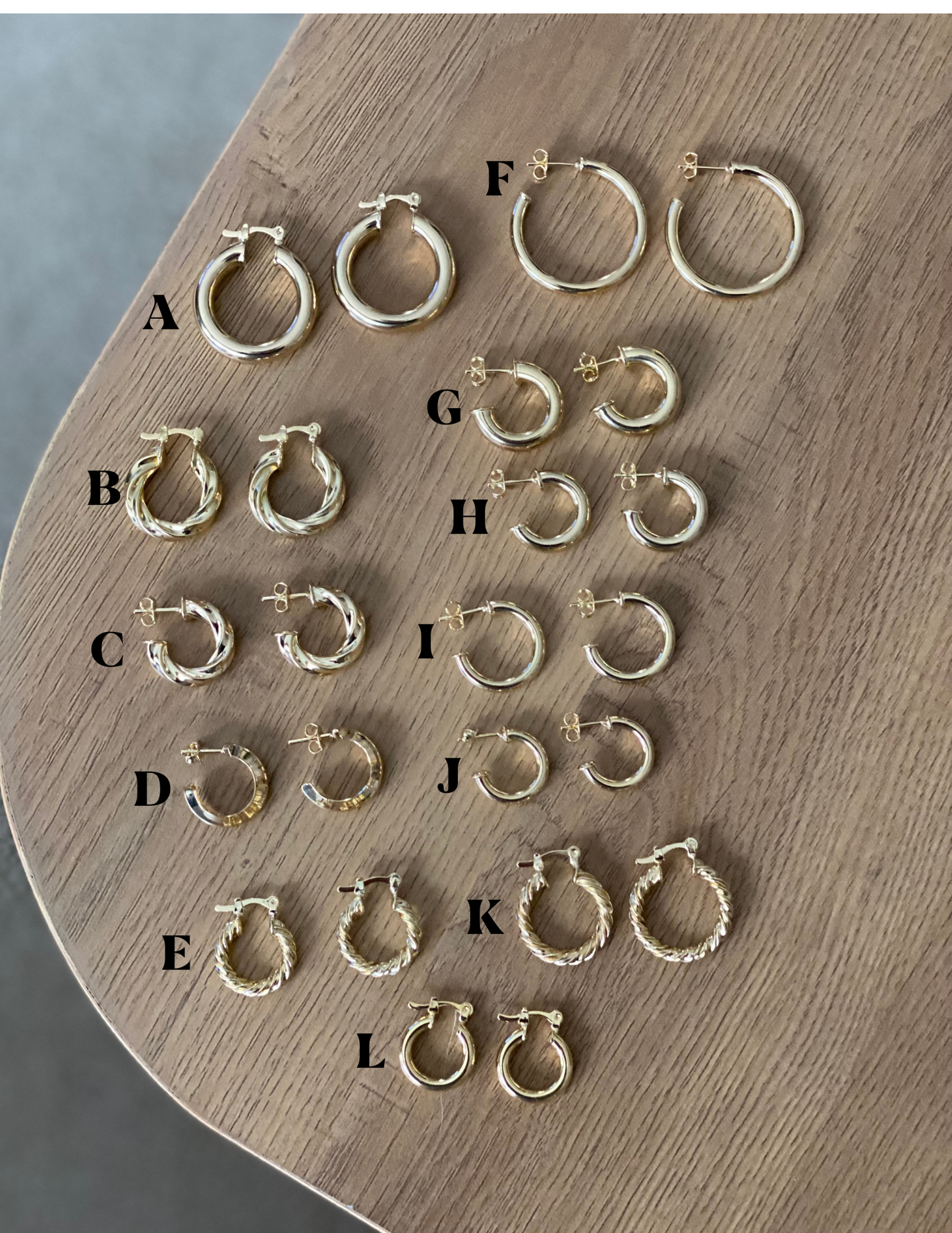 NEW! Gold Fill Hoop Earrings