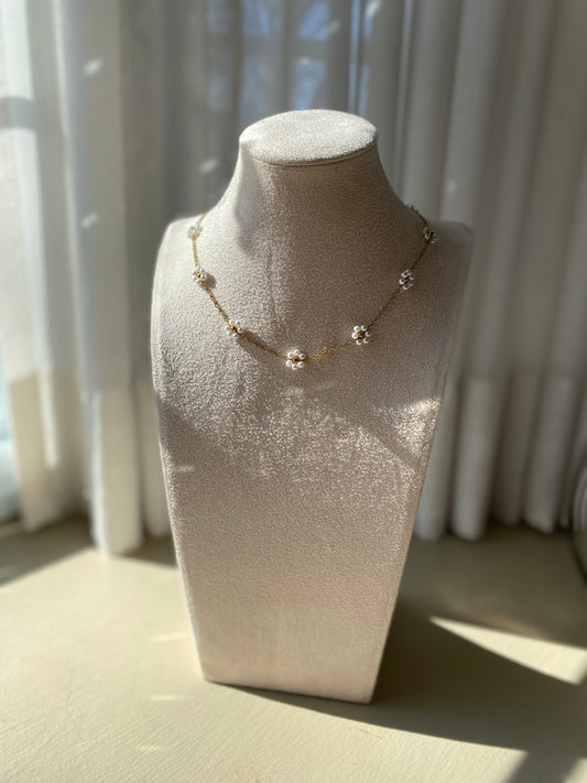Pearl Flower Necklace