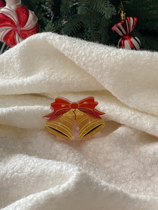Silver Bells Hair Clip