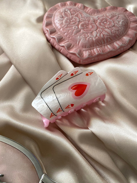 Show Me Your Cards Hair Claw