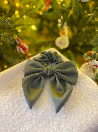 Satin Bow Scrunchies