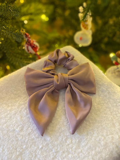 Satin Bow Scrunchies