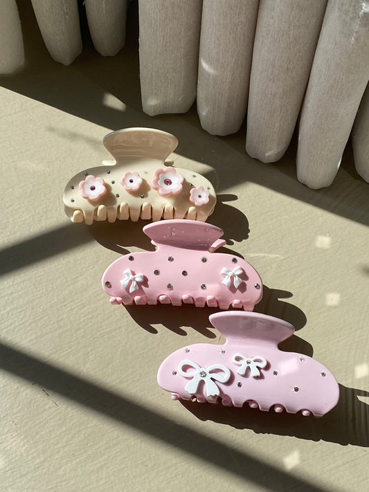 Pink Claw Clips
