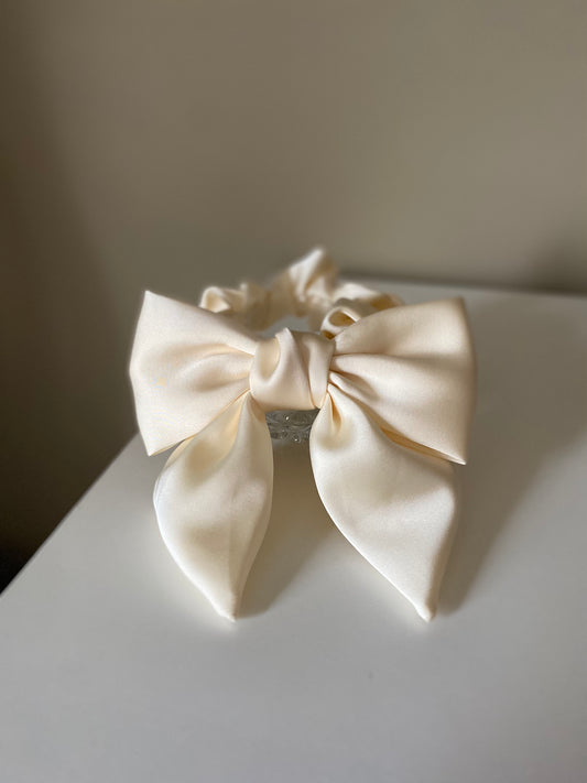 Satin Bow Scrunchie