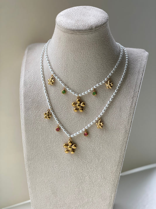 Flower Power Charm Necklace