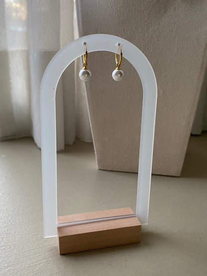 Sant’ Agata Huggie Pearl Hoops