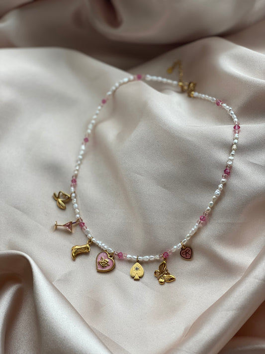 Pink Parton Necklace