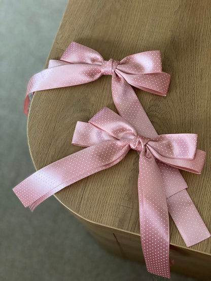 Polka Dot Satin Bows