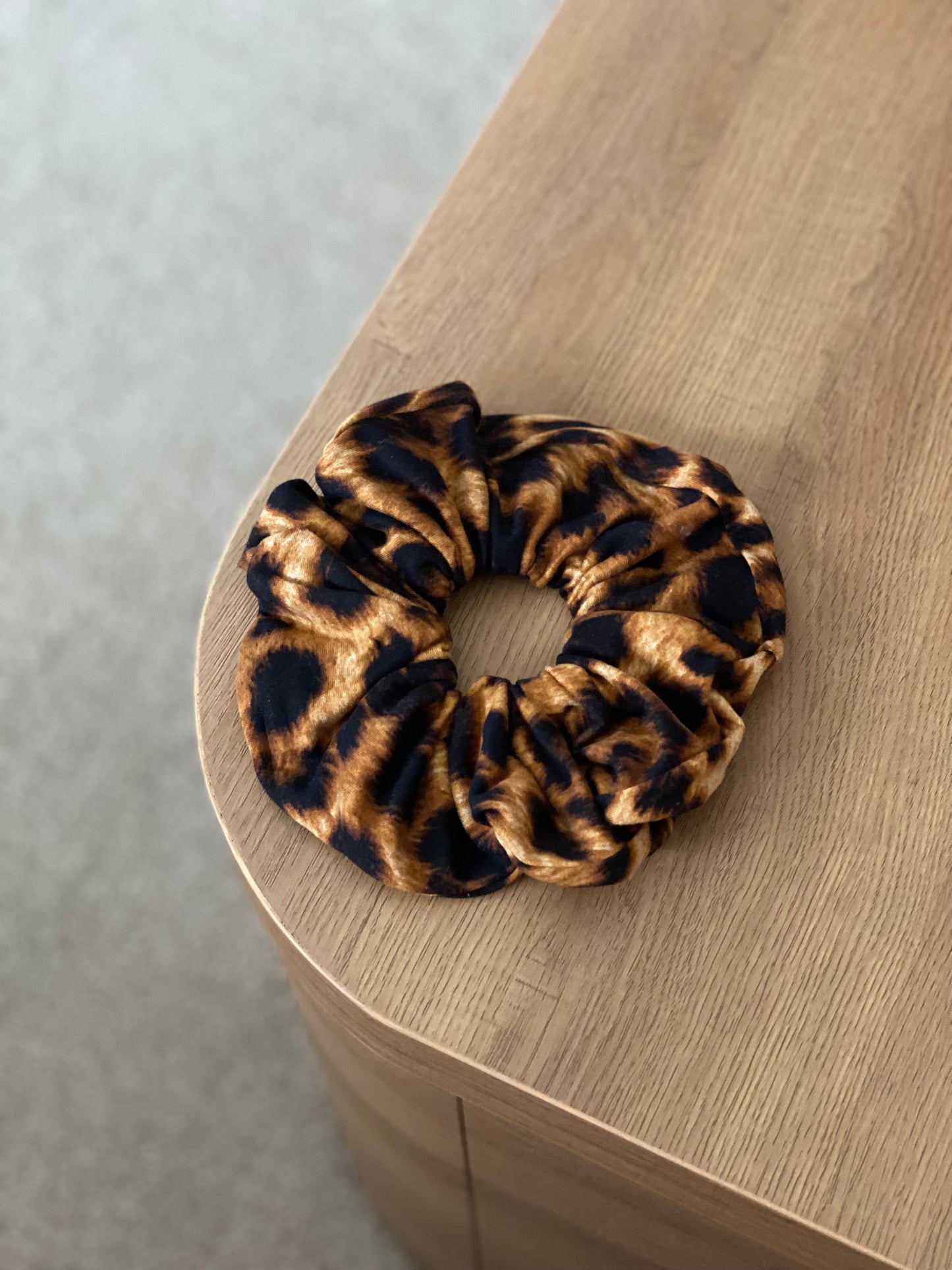 Leopard Stretch Scrunchie