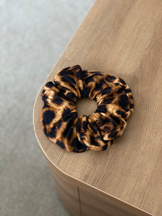 Leopard Stretch Scrunchie