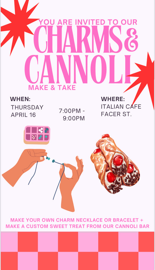 Charms & Cannoli Night Thursday April 16