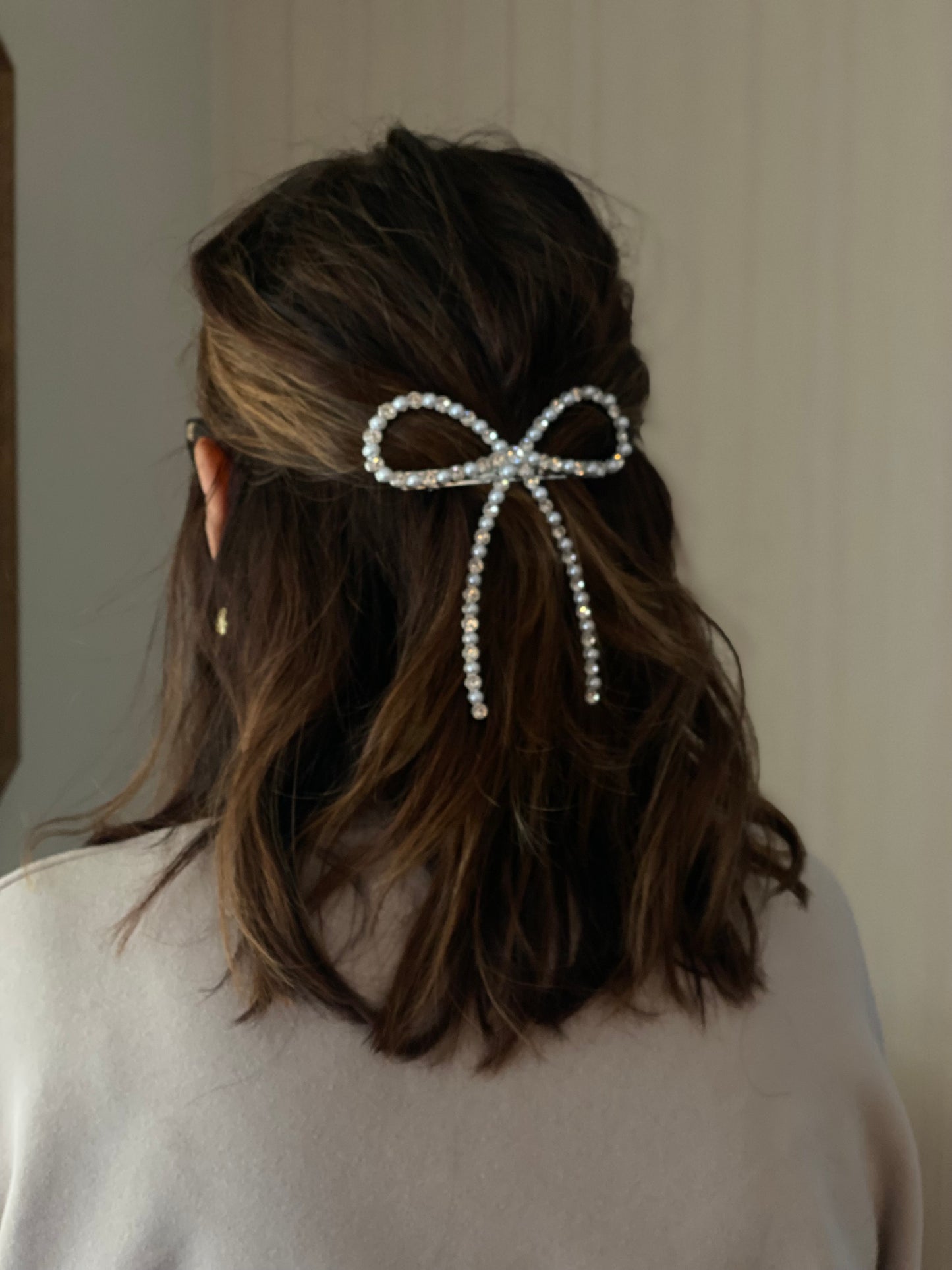 Sparkle Bow Hair Clips