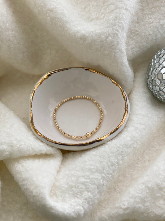 Small Gold Fill Stacker