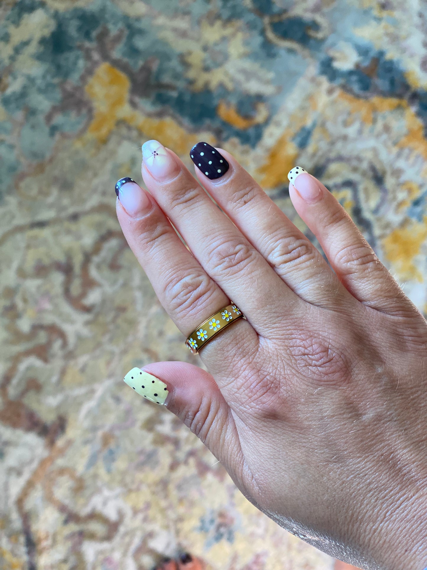 daisy fidget rings