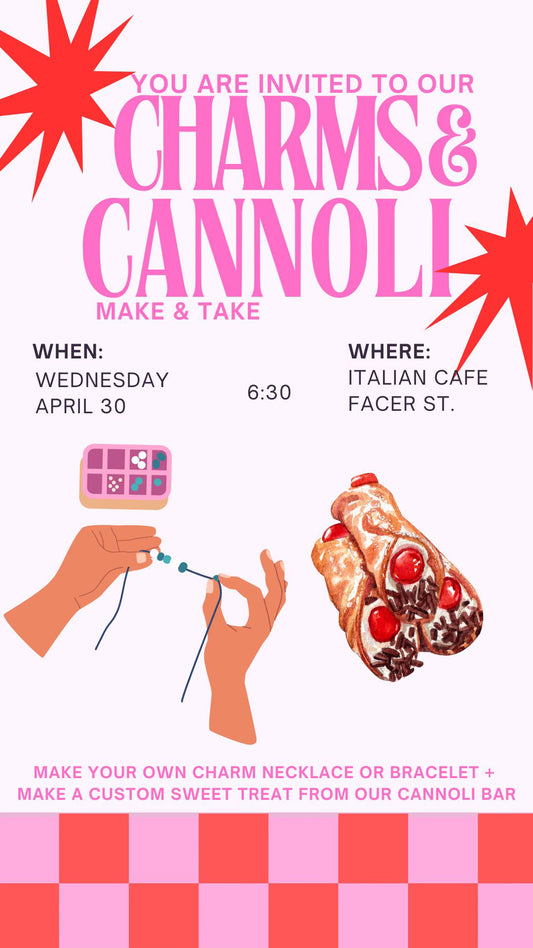 Charms & Cannoli Make and Take April 30