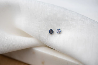 Circle Crystal Studs