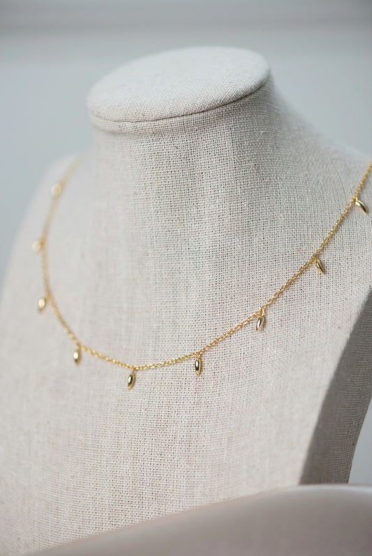 Gold Petal Necklace