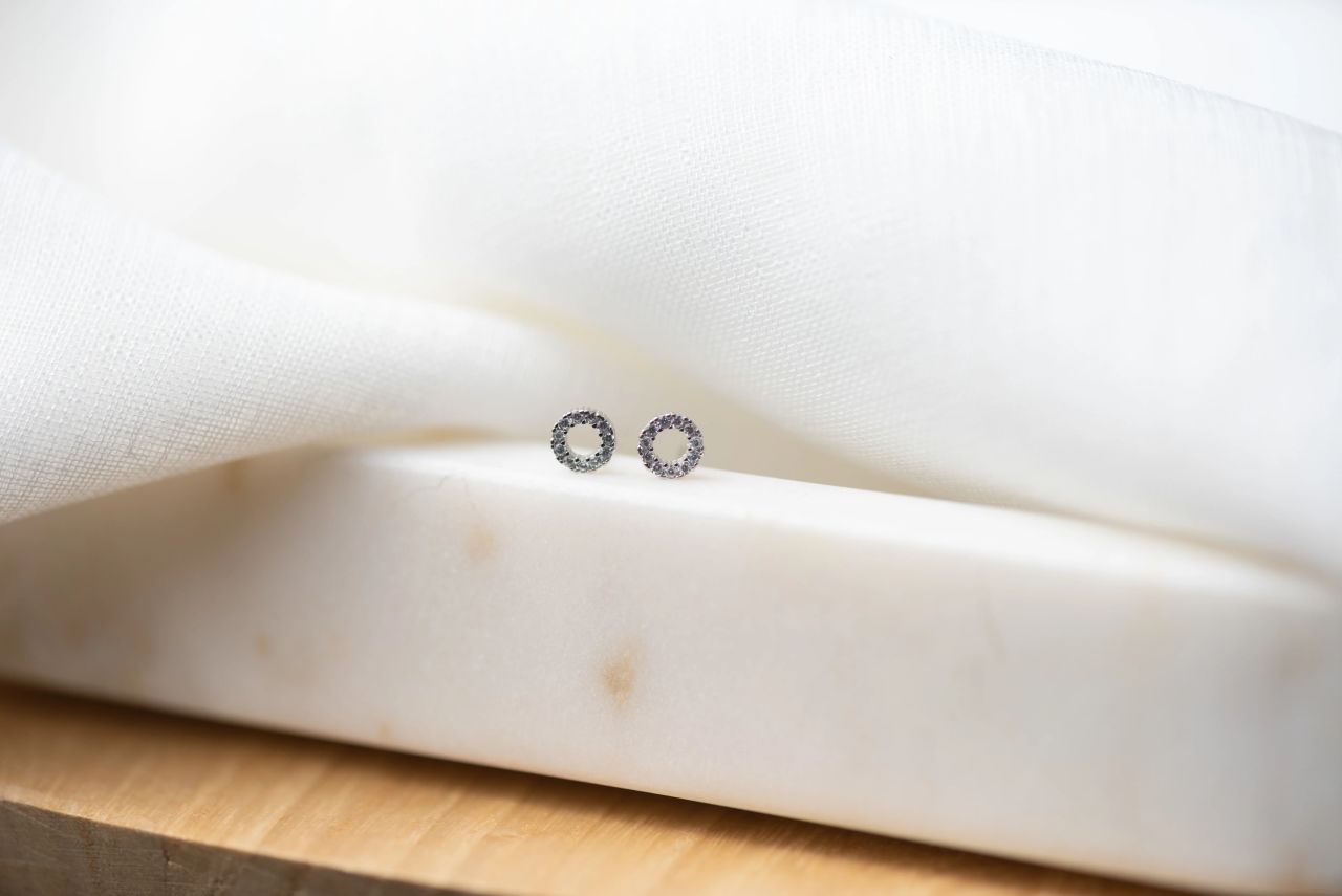 Crystal Circle Studs