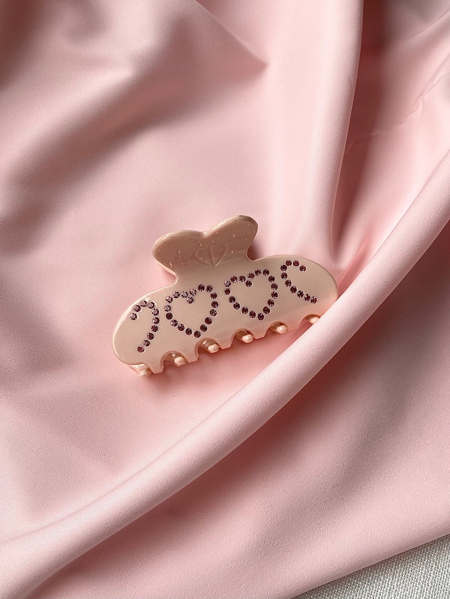 Love Fool Rhinestone Hair Clip