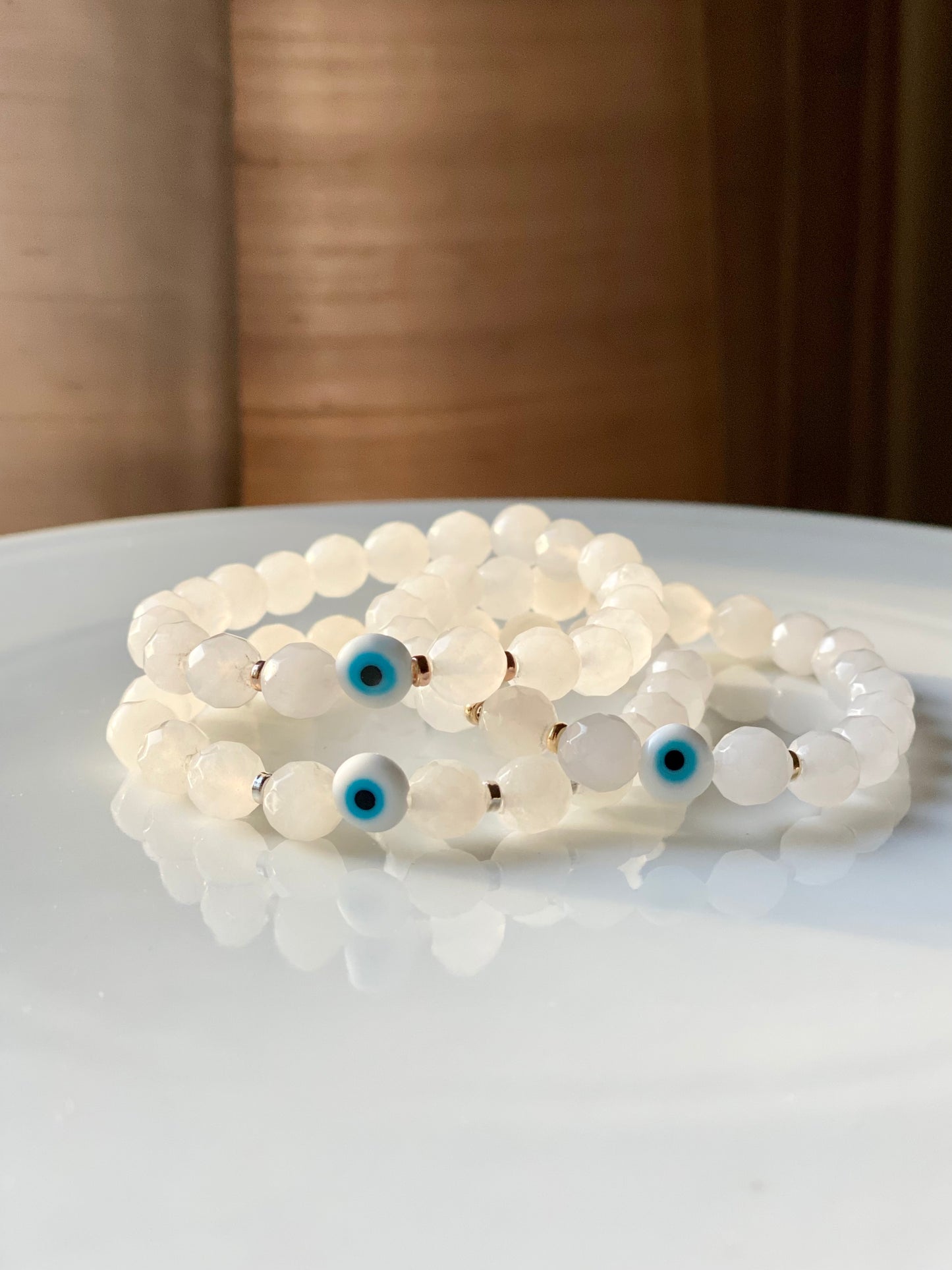 Clear Evil Eye Bracelet