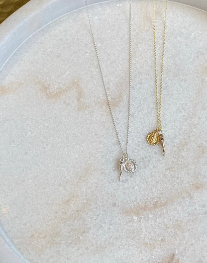 Cornicello + Mini Madonna Necklaces