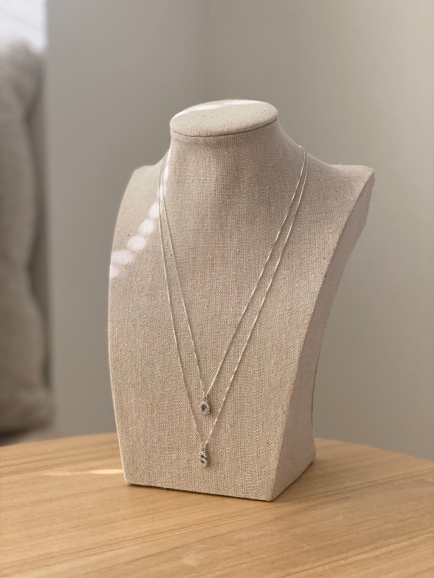 Silver Charm Necklace 18 inch