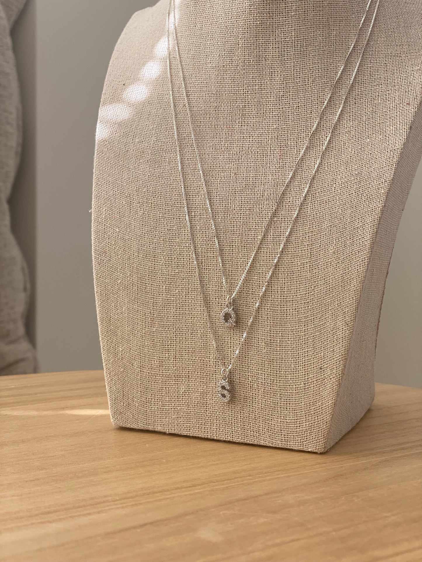 Silver Charm Necklace 18 inch