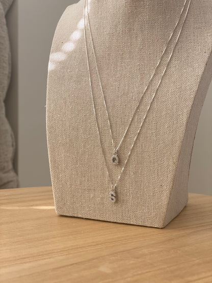 Silver Charm Necklace 18 inch