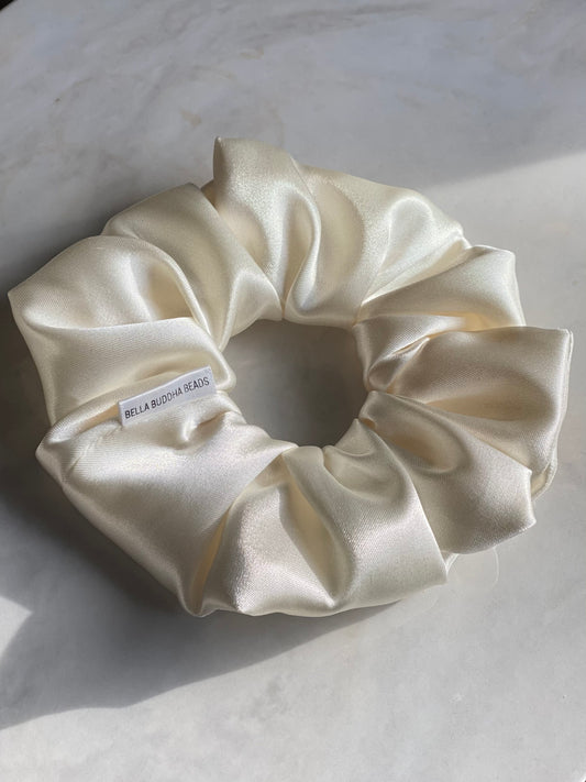 Latte Satin Scrunchie